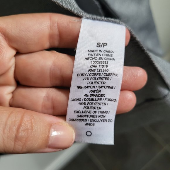 Dynamite women's long blue-grey open blazer with pockets, Size S - Picture 4 of 6